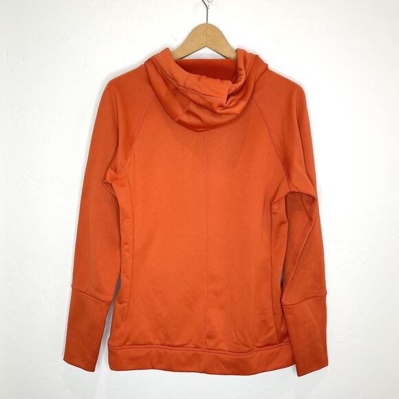 Grundens Maris Hoodie Pullover Sweatshirt Womens Small Orange Summer Fig - Picture 3 of 6